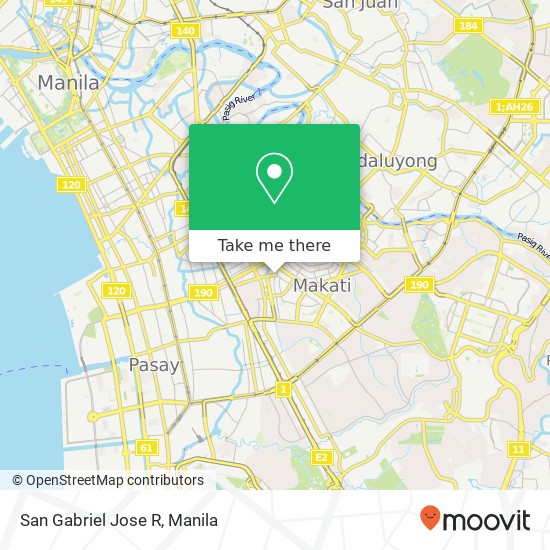 San Gabriel Jose R map