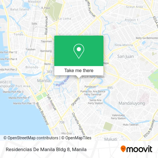 Residencias De Manila Bldg 8 map