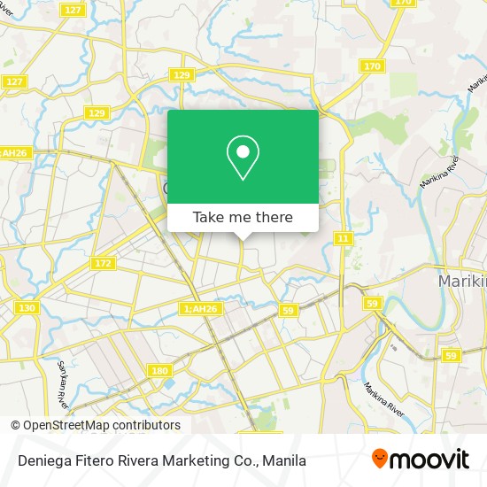 Deniega Fitero Rivera Marketing Co. map