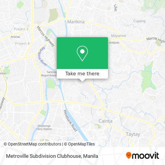 Metroville Subdivision Clubhouse map