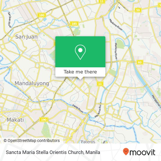 Sancta Maria Stella Orientis Church map