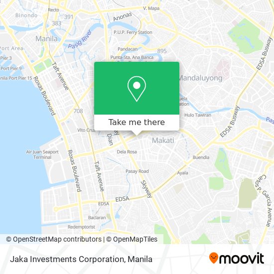 Jaka Investments Corporation map