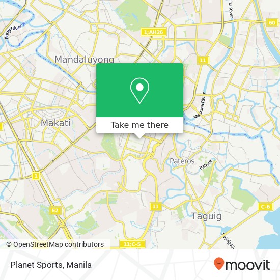 Planet Sports map