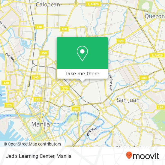 Jed's Learning Center map