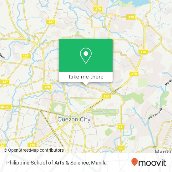 Philippine School of Arts & Science map