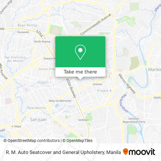 R. M. Auto Seatcover and General Upholstery map