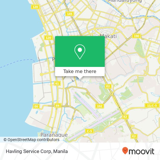 Havling Service Corp map
