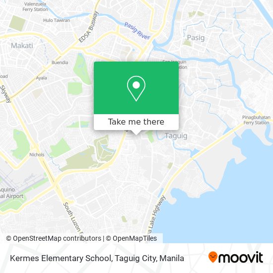 Kermes Elementary School, Taguig City map
