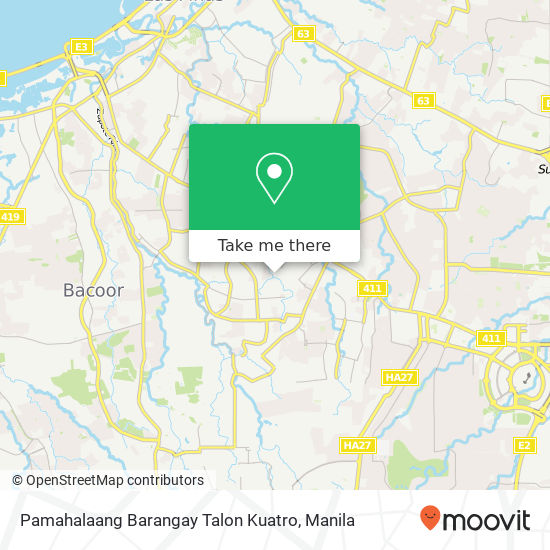 Pamahalaang Barangay Talon Kuatro map