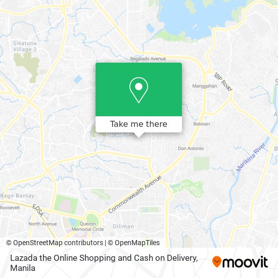 Lazada the Online Shopping and Cash on Delivery map