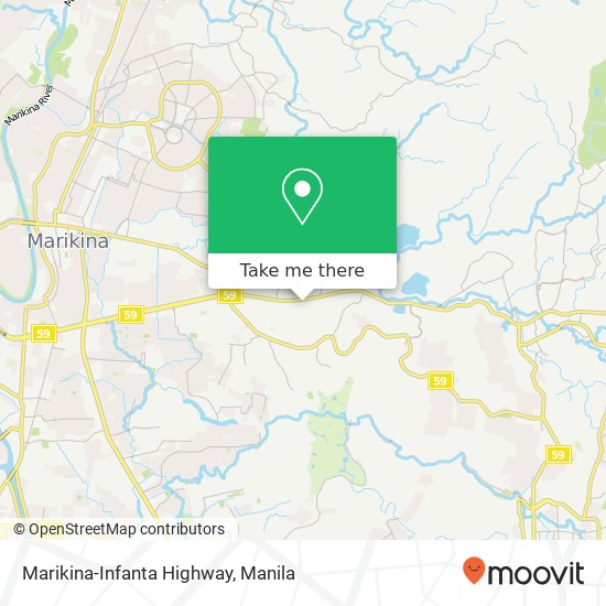 Marikina-Infanta Highway map