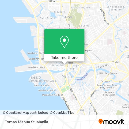 Tomas Mapua St map