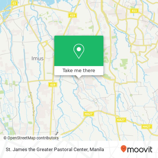 St. James the Greater Pastoral Center map