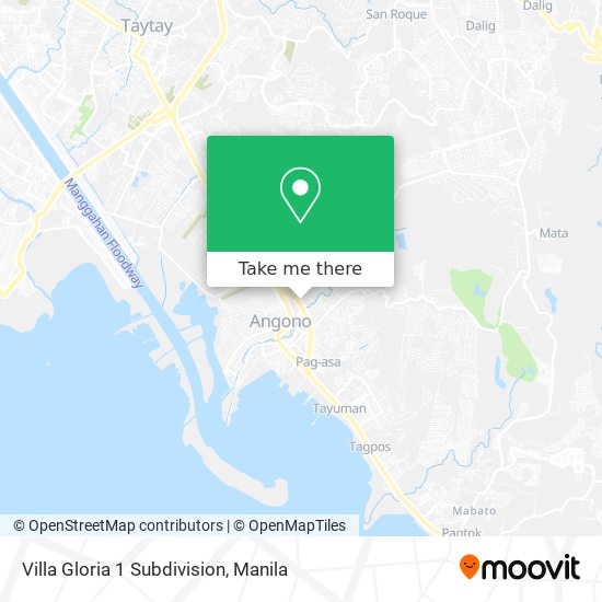 Villa Gloria 1 Subdivision map