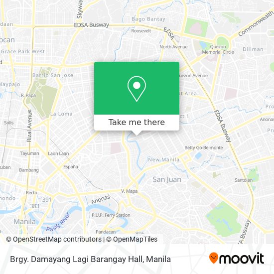 Brgy. Damayang Lagi Barangay Hall map