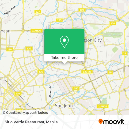 Sitio Verde Restaurant map