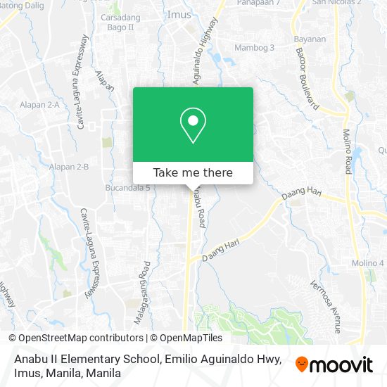 Anabu II Elementary School, Emilio Aguinaldo Hwy, Imus, Manila map