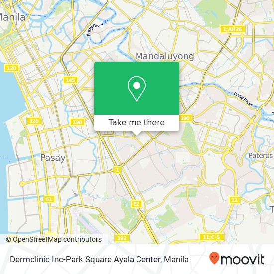 Dermclinic Inc-Park Square Ayala Center map