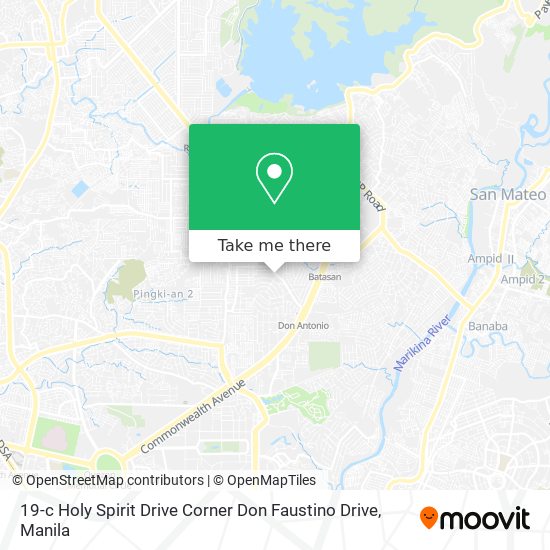 19-c Holy Spirit Drive Corner Don Faustino Drive map