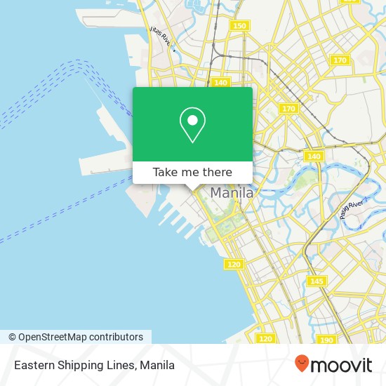 Eastern Shipping Lines map