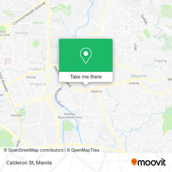 Calderon St map