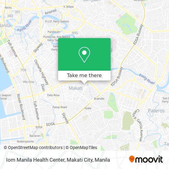 Iom Manila Health Center, Makati City map