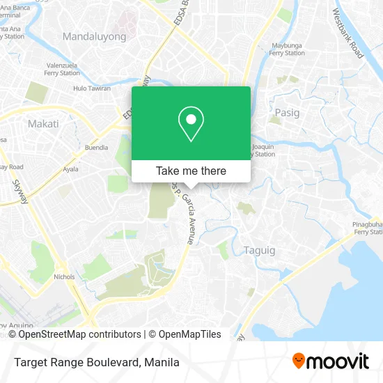 Target Range Boulevard map