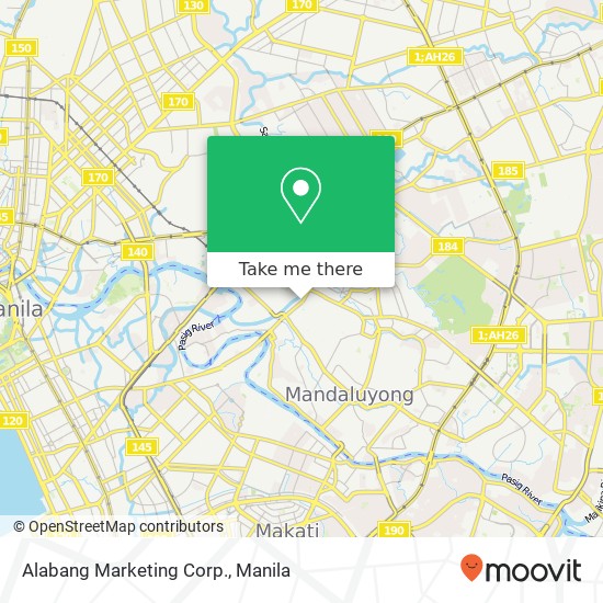 Alabang Marketing Corp. map