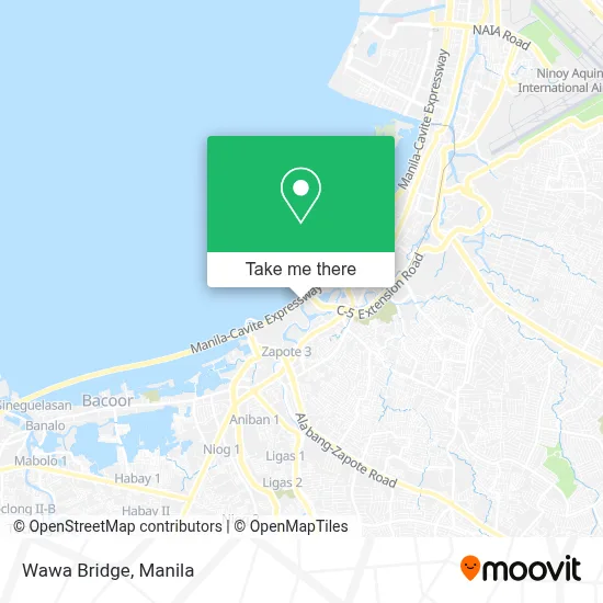 Wawa Bridge map