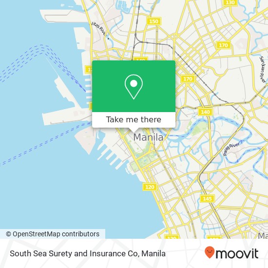 South Sea Surety and Insurance Co map