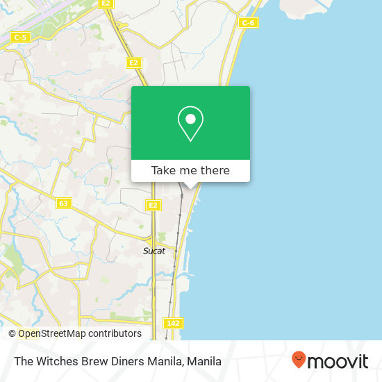 The Witches Brew Diners Manila map