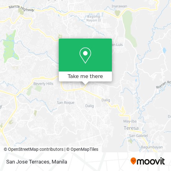 San Jose Terraces map