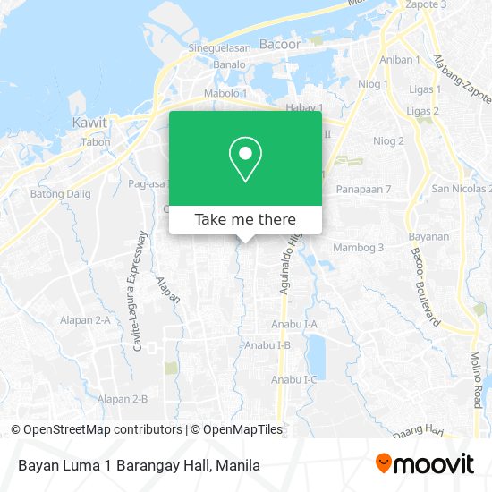 Bayan Luma 1 Barangay Hall map