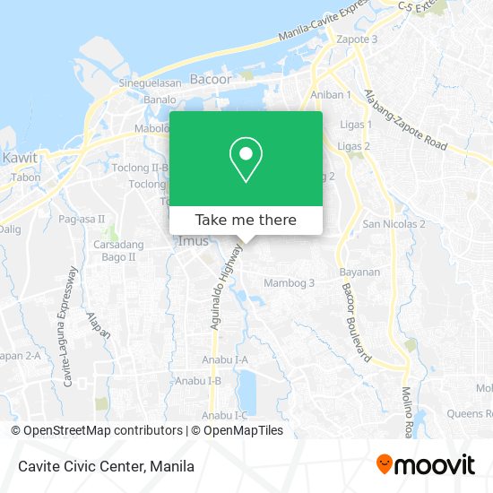 Cavite Civic Center map