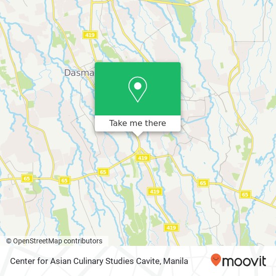 Center for Asian Culinary Studies Cavite map