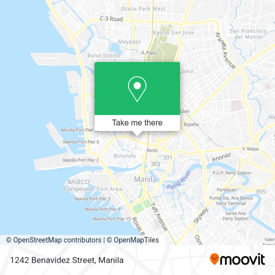 1242 Benavidez Street map