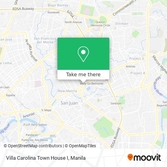 Villa Carolina Town House I map