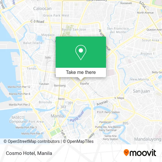 Cosmo Hotel map