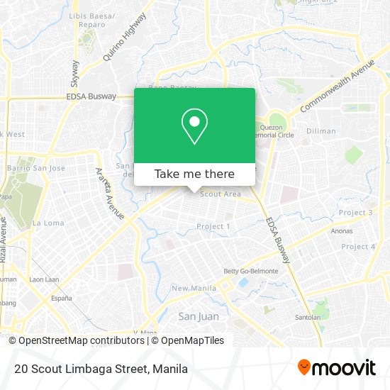 20 Scout Limbaga Street map