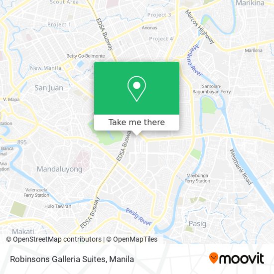 Robinsons Galleria Suites map