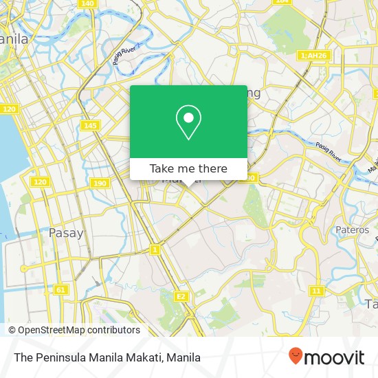 The Peninsula Manila Makati map