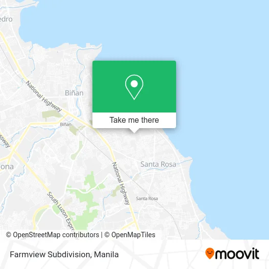 Farmview Subdivision map