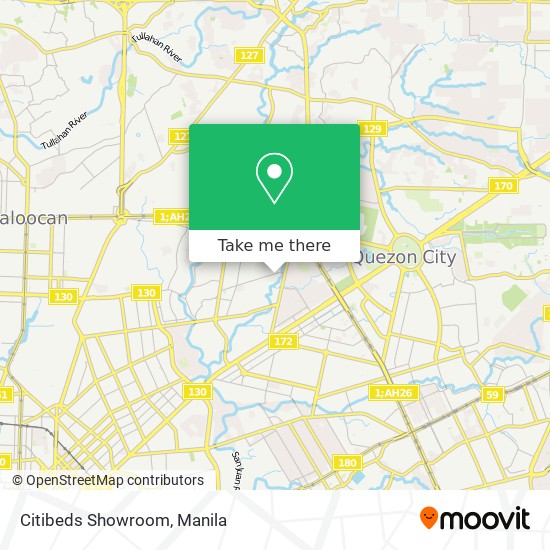 Citibeds Showroom map