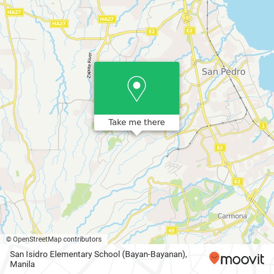 San Isidro Elementary School (Bayan-Bayanan) map
