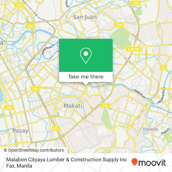 Malabon Cityaya Lumber & Construction Supply Inc Fax map