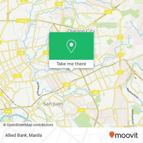 Allied Bank map