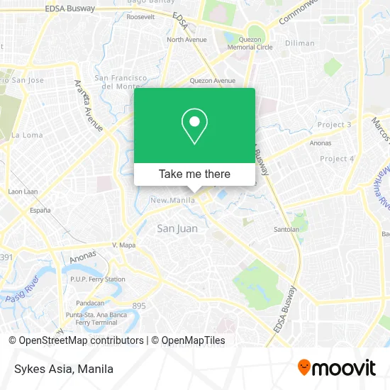 Sykes Asia map