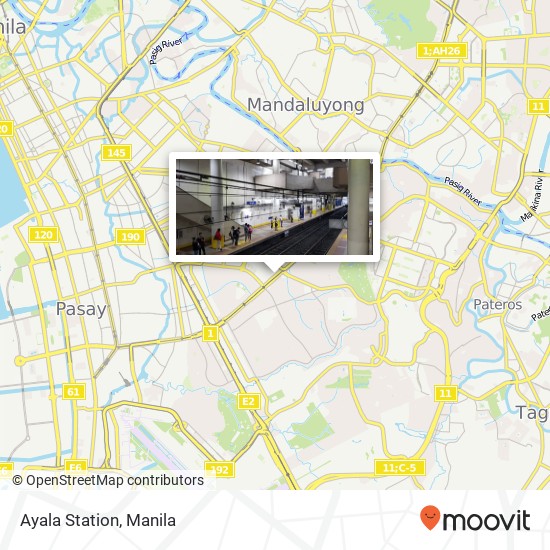 Ayala Station map