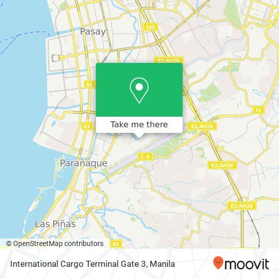 International Cargo Terminal Gate 3 map