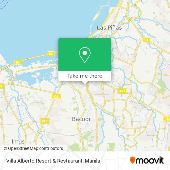 Villa Alberto Resort & Restaurant map